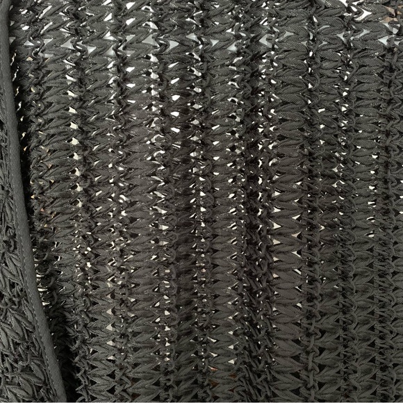 Zara Open Knit Dolman Sleeve Black Top, Size Small - Picture 6 of 8